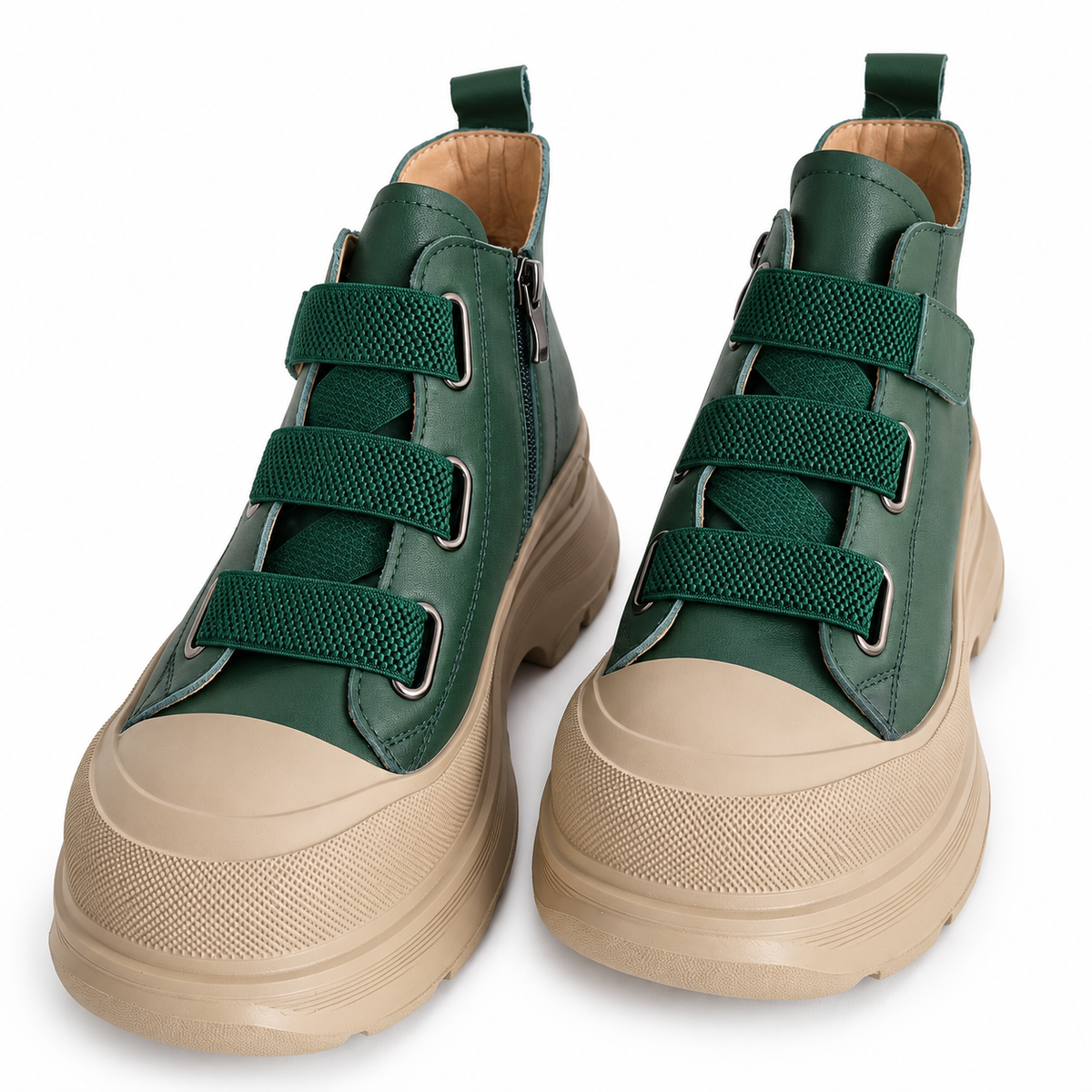 Ghete Casual Damă Franco Gerardo 66082 Verde – vedere 22