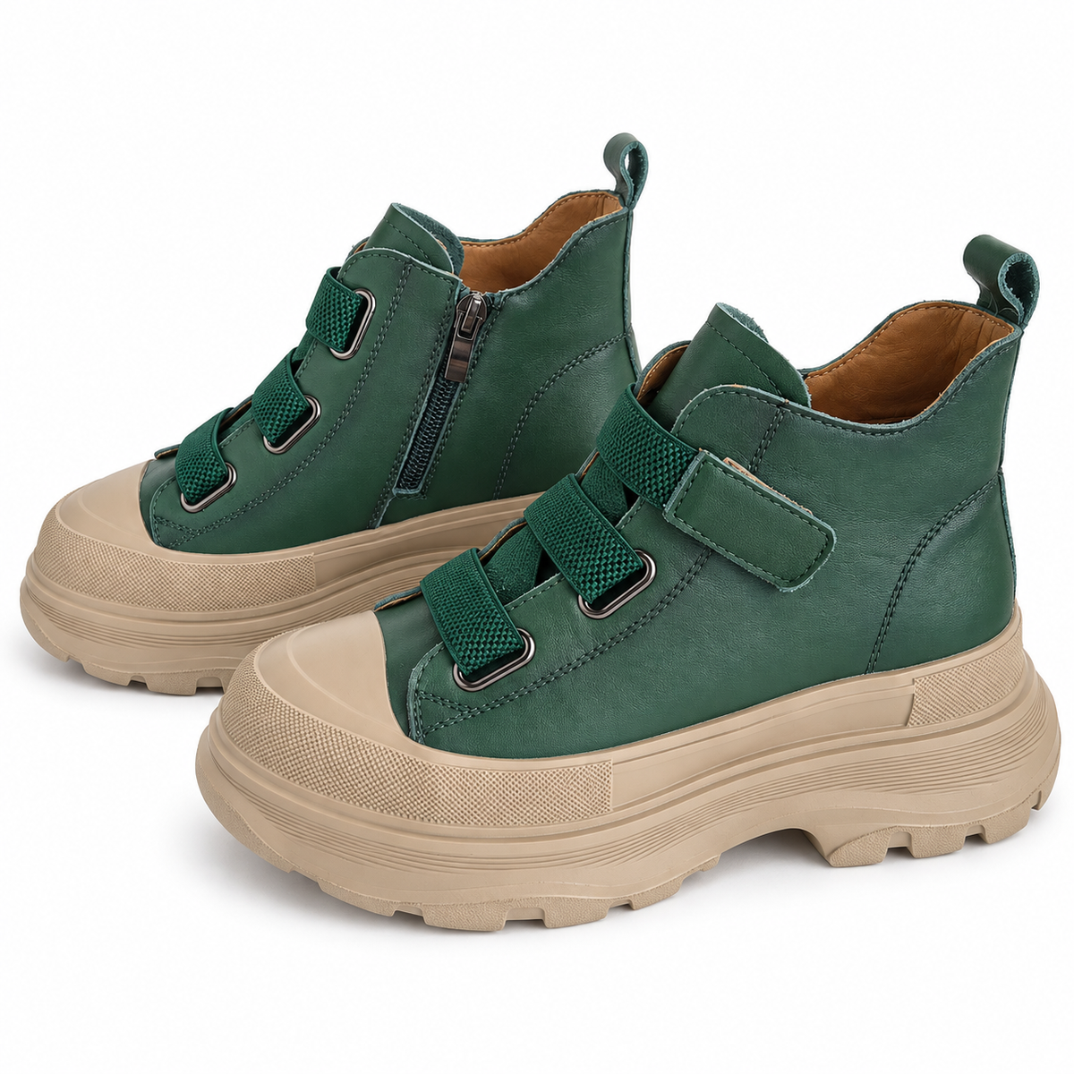 Ghete Casual Damă Franco Gerardo 66082 Verde – vedere 23