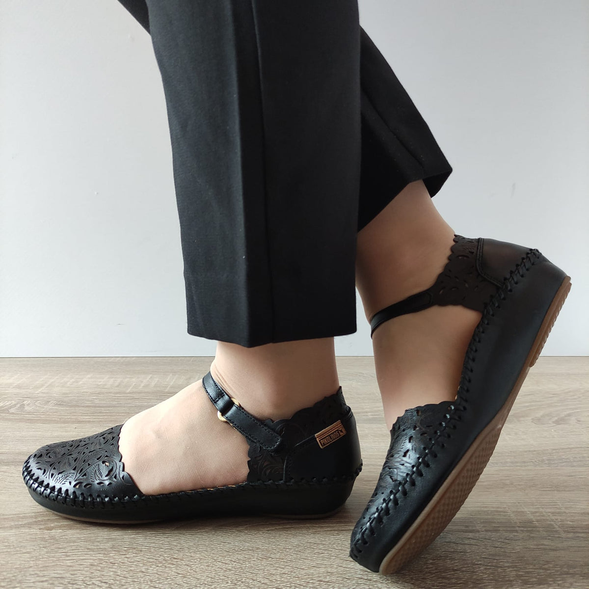 SANDALE CASUAL DAMA PIKOLINOS 655-0906 NEGRE - imagine 2