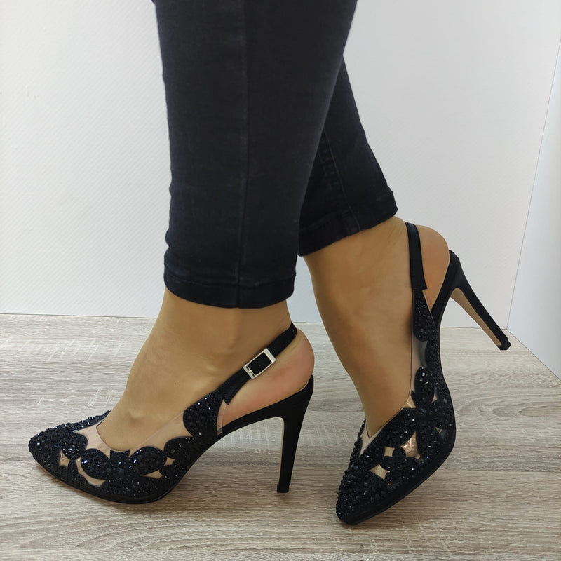 SANDALE ELEGANTE DAMA MENBUR 23640 NEGRE - imagine 2