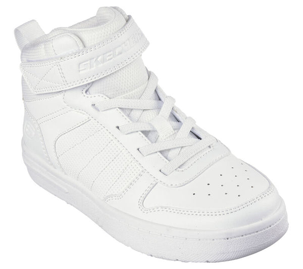 GHETE SPORT COPII SKECHERS 405633 WHT - imagine 2
