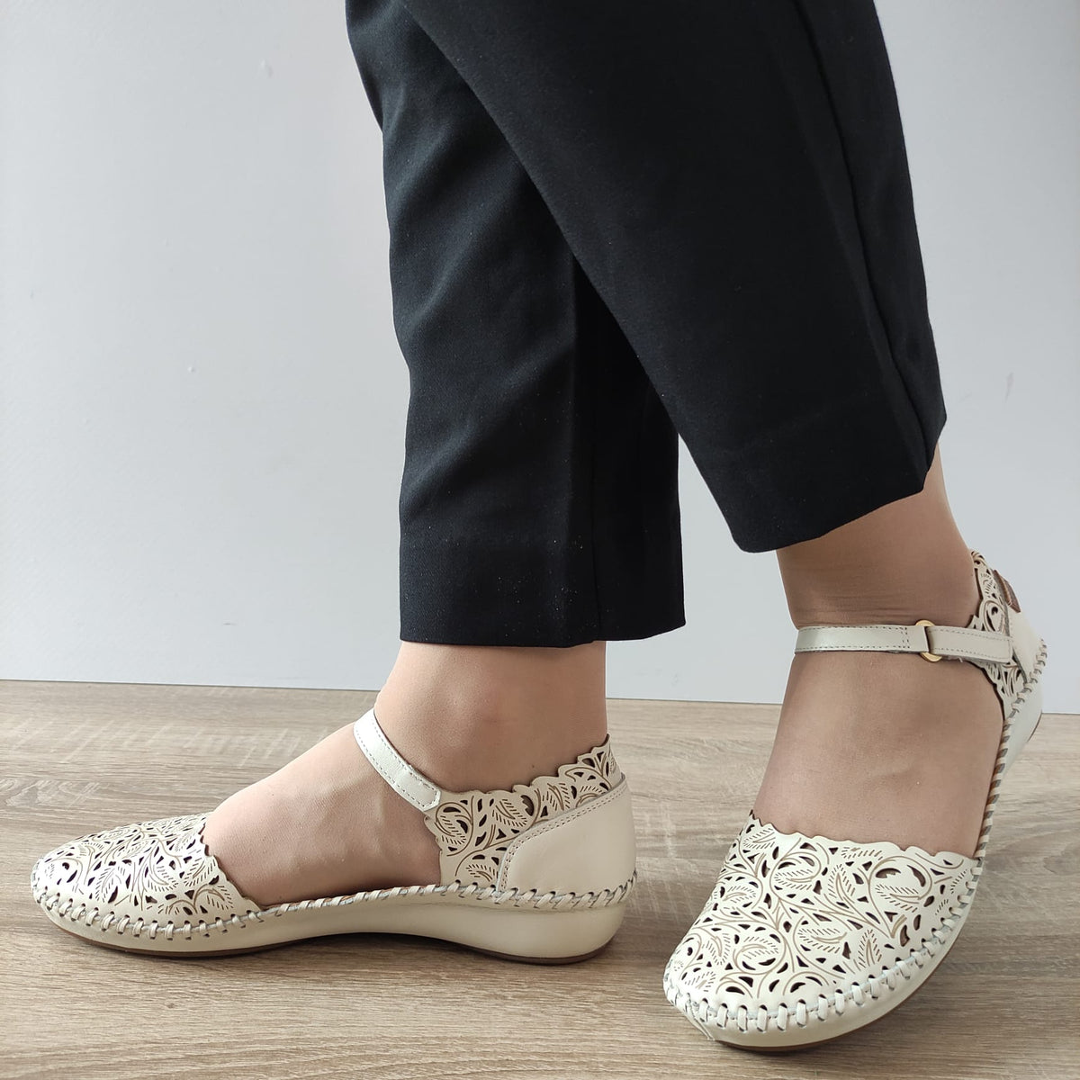 SANDALE CASUAL DAMA PIKOLINOS 655-0906 BEJ - imagine 3