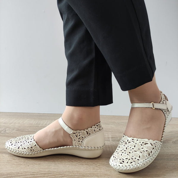 SANDALE CASUAL DAMA PIKOLINOS 655-0906 BEJ - imagine 3