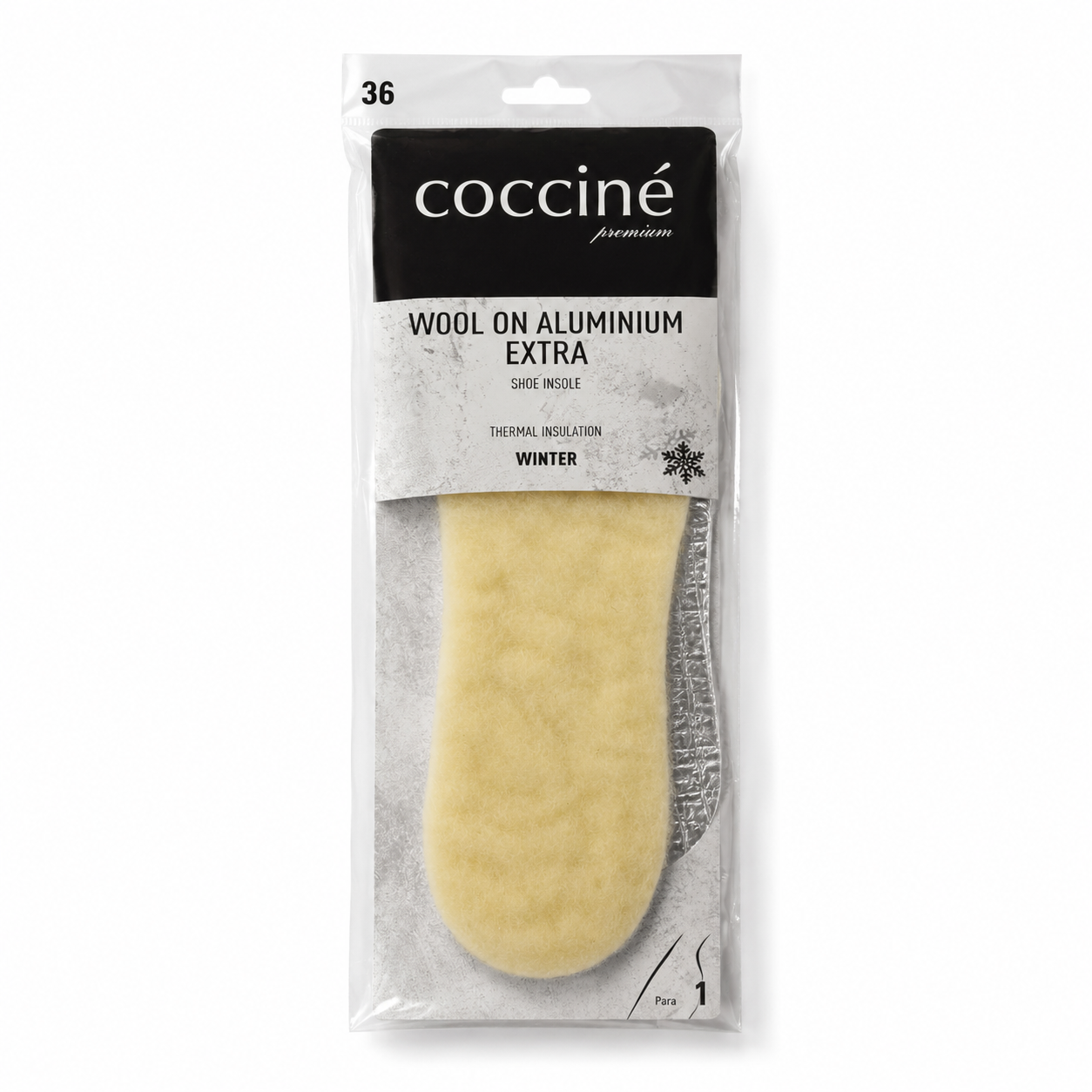 Coccine Branț Aluminium Extra cu Lână - Mărimea 36 (Iarnă)