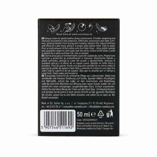 Coccine Cream Elegance Cremă Premium Pantofi Piele Negru 50ml