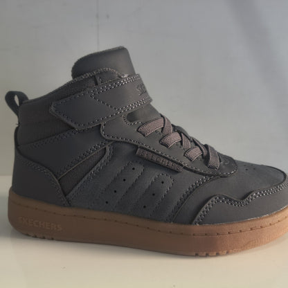 Ghete Sport Băieți Skechers Quick Street City Hi 418027L Gri Antracit - poza receptie