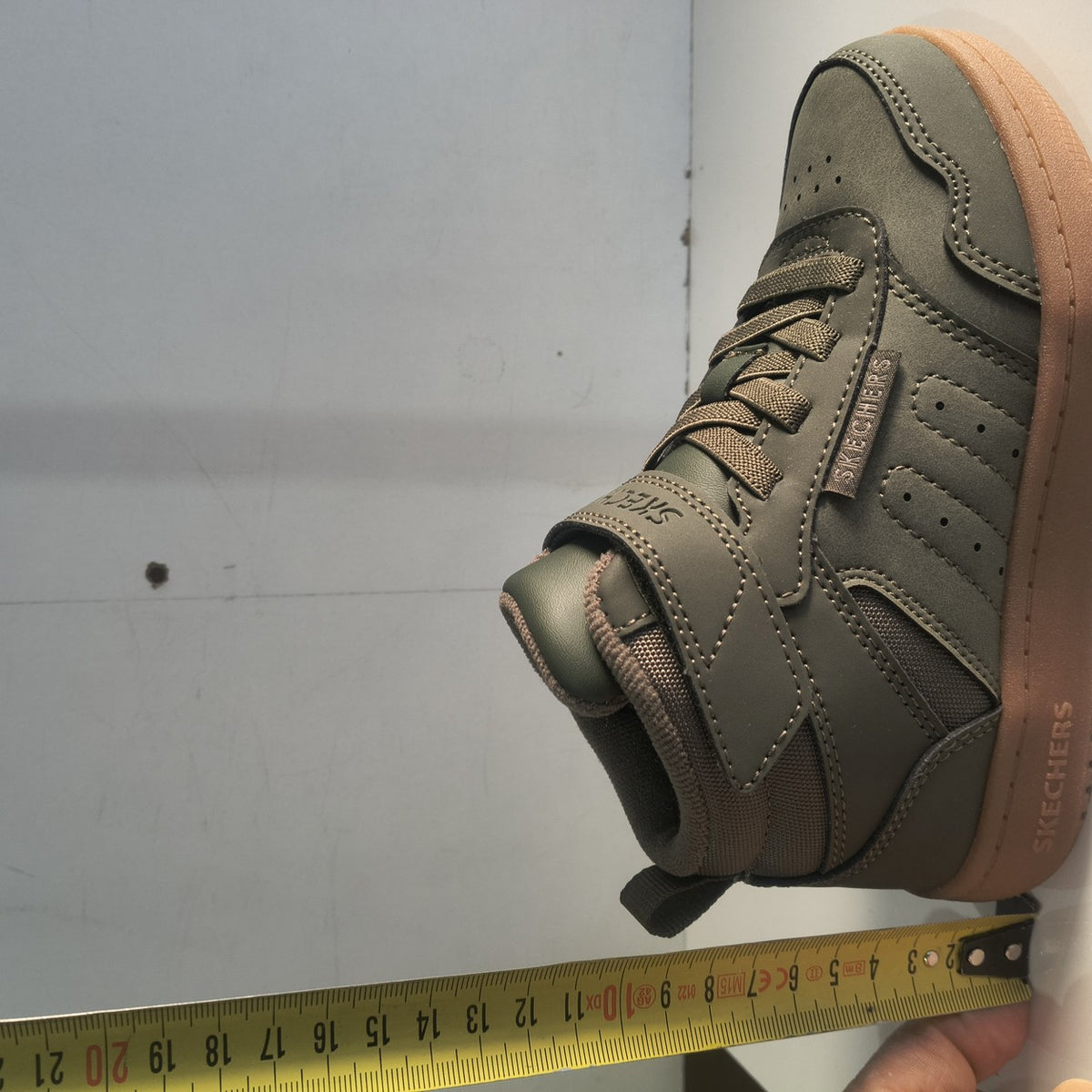 Ghete Sport Băieți Skechers Quick Street City Hi 418027L Verde Oliv - poza receptie