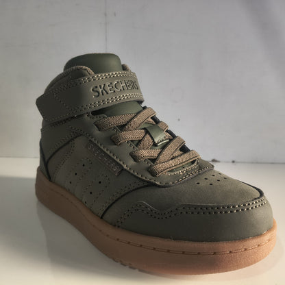 Ghete Sport Băieți Skechers Quick Street City Hi 418027L Verde Oliv - poza receptie