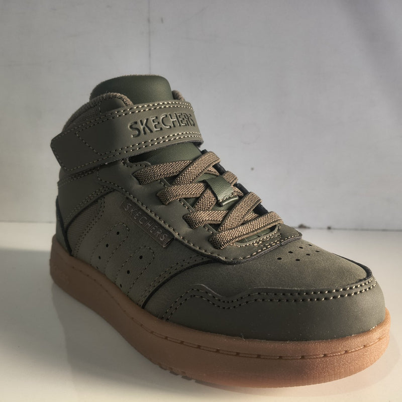 Ghete Sport Băieți Skechers Quick Street City Hi 418027L Verde Oliv - poza receptie