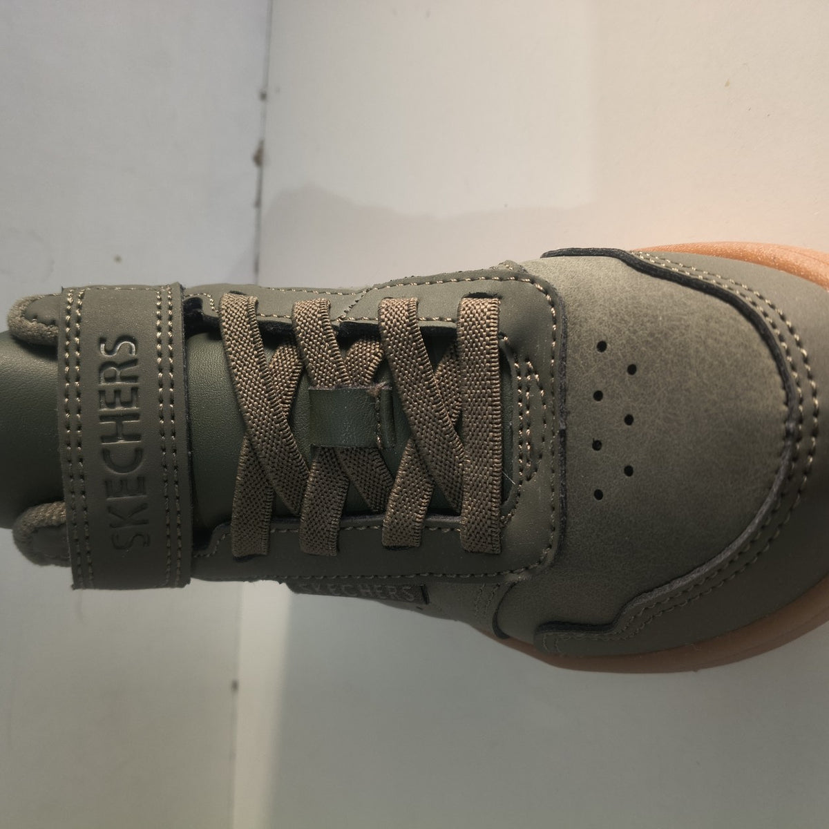 Ghete Sport Băieți Skechers Quick Street City Hi 418027L Verde Oliv - poza receptie