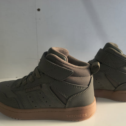 Ghete Sport Băieți Skechers Quick Street City Hi 418027L Verde Oliv - poza receptie