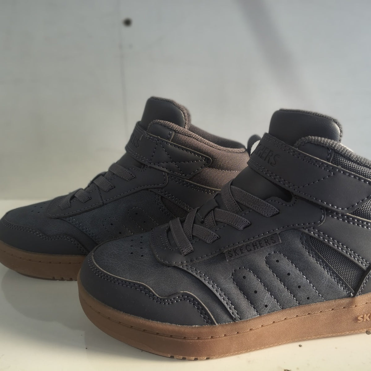 Ghete Sport Băieți Skechers Quick Street City Hi 418027L Verde Oliv - poza receptie