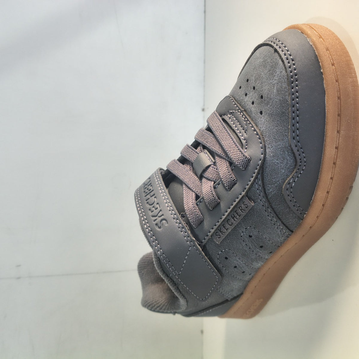 Pantofi Sport Băieți Skechers Quick Street City Mode 418028L Gri Antracit - poza receptie
