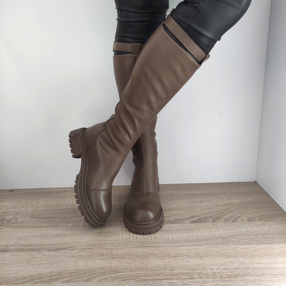 CIZME CASUAL DAMA FORMAZIONE 8035 TAUPE
