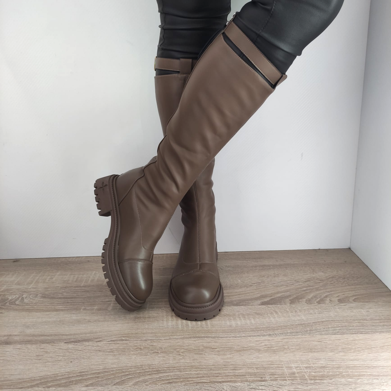CIZME CASUAL DAMA FORMAZIONE 8035 TAUPE - imagine 4