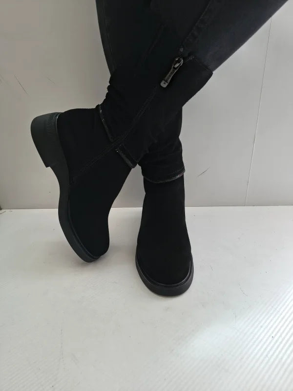 CIZME CASUAL DAMA KARISMA 70026B 01-I NEGRE VELUR