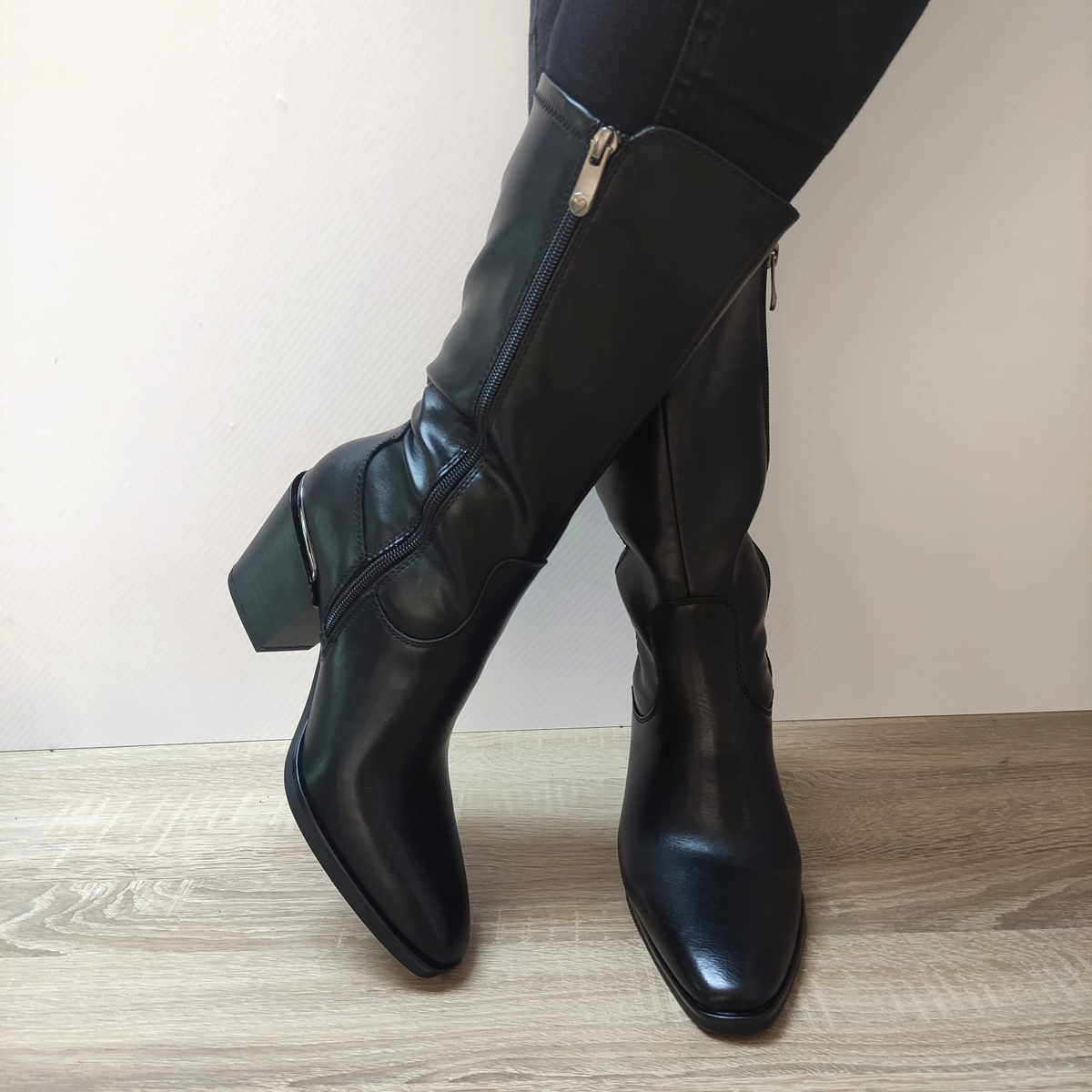 CIZME CASUAL DAMA MARCO TOZZI 25084-41 NEGRE - imagine 4