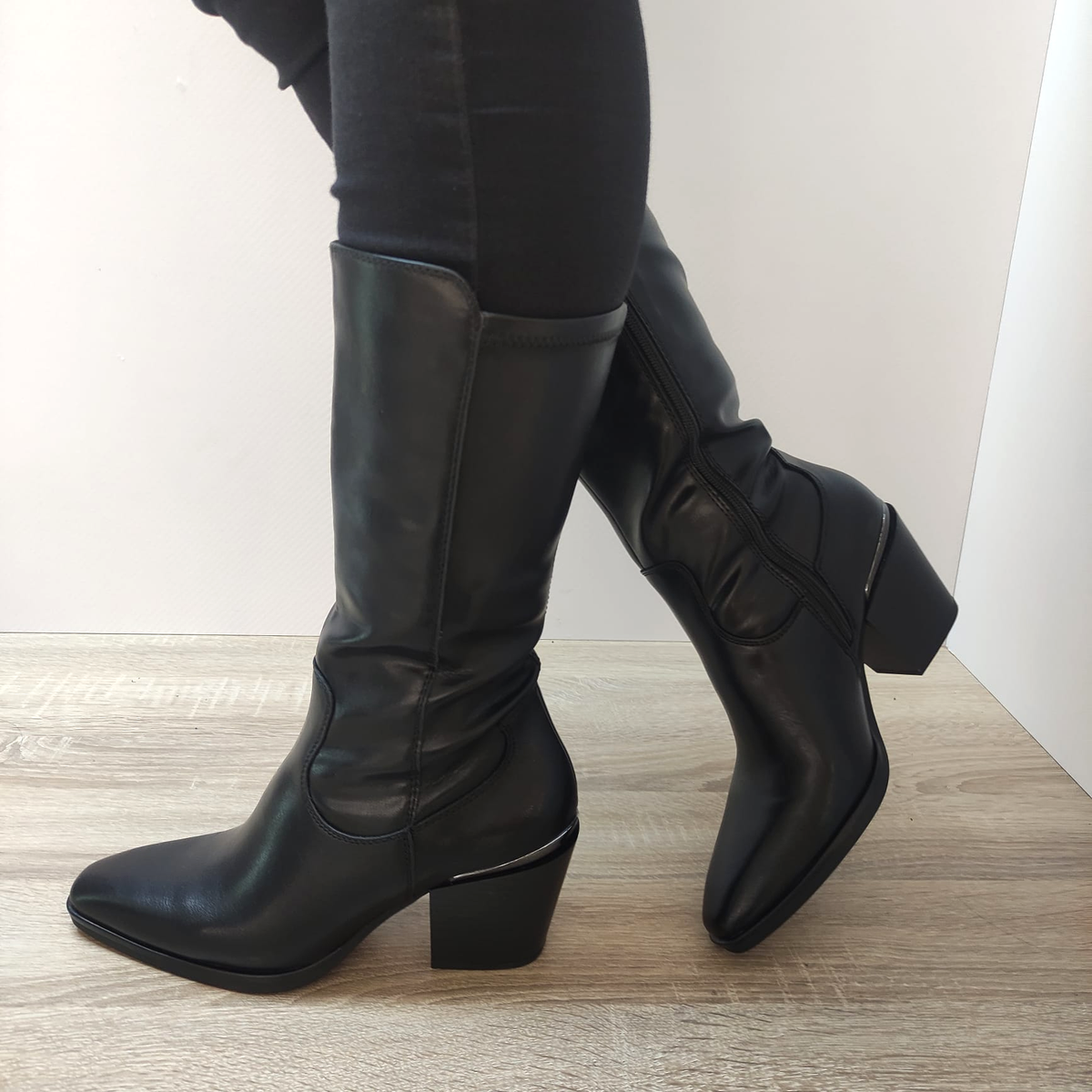 CIZME CASUAL DAMA MARCO TOZZI 25084-41 NEGRE - imagine 2