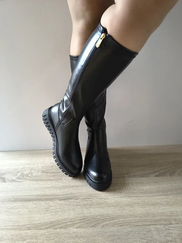 CIZME CASUAL DAMA MARCO TOZZI 25622-45 001 NEGRE - imagine 5