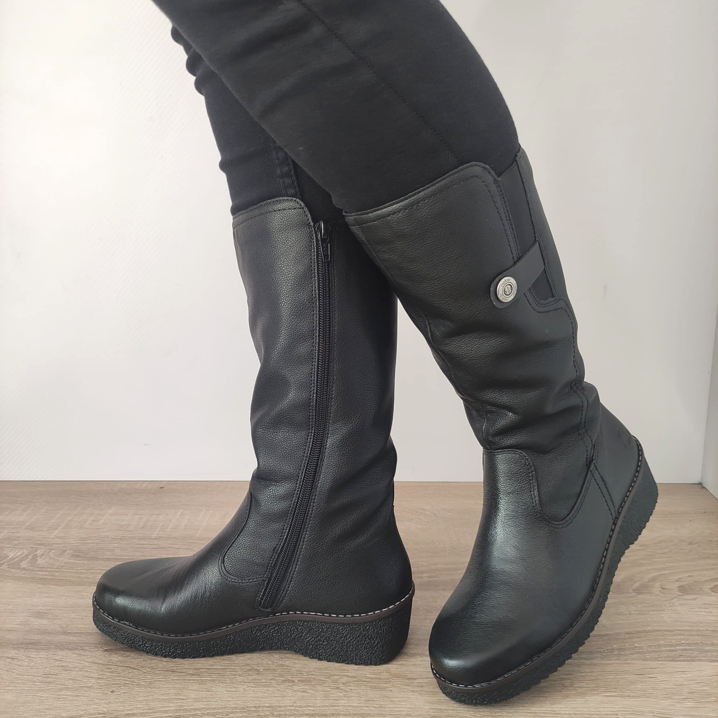 CIZME CASUAL DAMA RIEKER Y4655-00 NEGRE