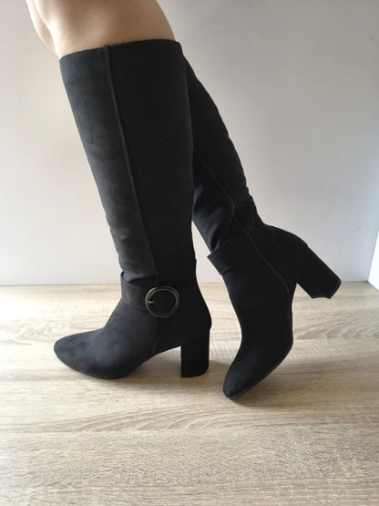 CIZME ELEGANTE DAMA MARCO TOZZI 25528-45 001 NEGRE VELUR