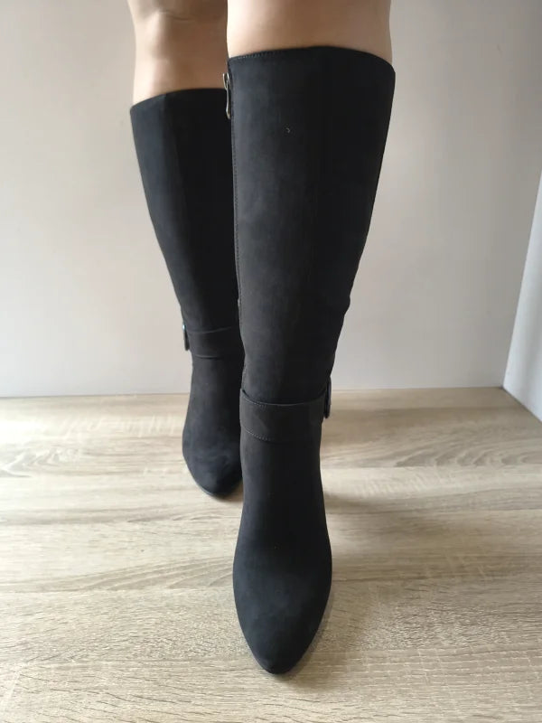 CIZME ELEGANTE DAMA MARCO TOZZI 25528-45 001 NEGRE VELUR