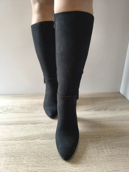 CIZME ELEGANTE DAMA MARCO TOZZI 25528-45 001 NEGRE VELUR