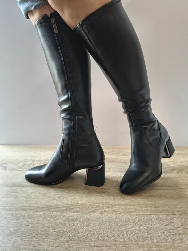 CIZME ELEGANTE DAMA TAMARIS 25527-45 001 NEGRE - imagine 5