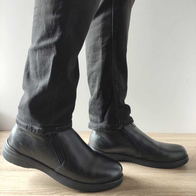 GHETE CASUAL BARBATI CAPRICE 16400-43 NEGRE - imagine 2