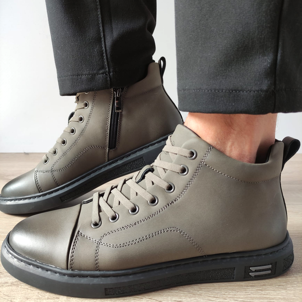 GHETE CASUAL BARBATI FRANCO GERARDO 86008 GREJ - imagine 2