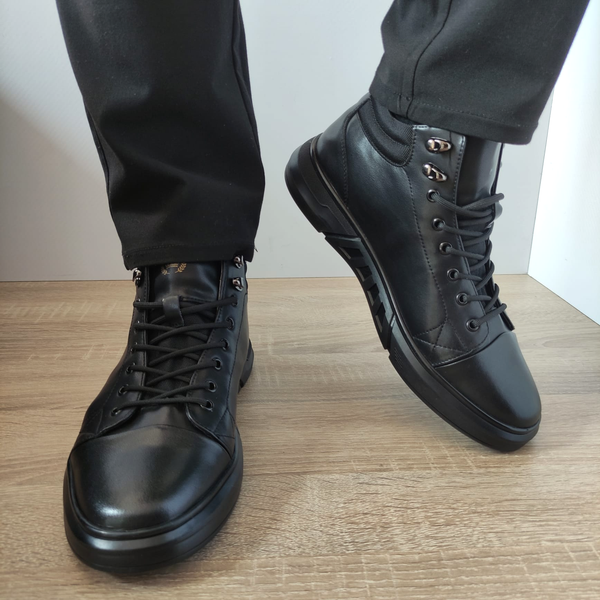 GHETE CASUAL BARBATI FRANCO GERARDO 8879 NEGRE - imagine 4