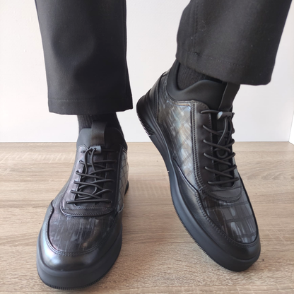 GHETE CASUAL BARBATI FRANCO GERARDO CH669-28 NEGRE + GRI