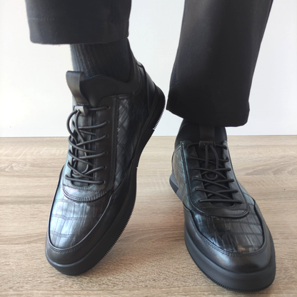 GHETE CASUAL BARBATI FRANCO GERARDO CH669-28 NEGRE + GRI