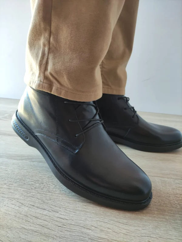 GHETE CASUAL BARBATI GORETTI B111-29205 NEGRE - imagine 2