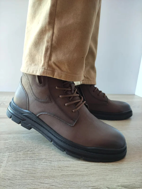 GHETE CASUAL BARBATI MELS 805005 MARO - imagine 2