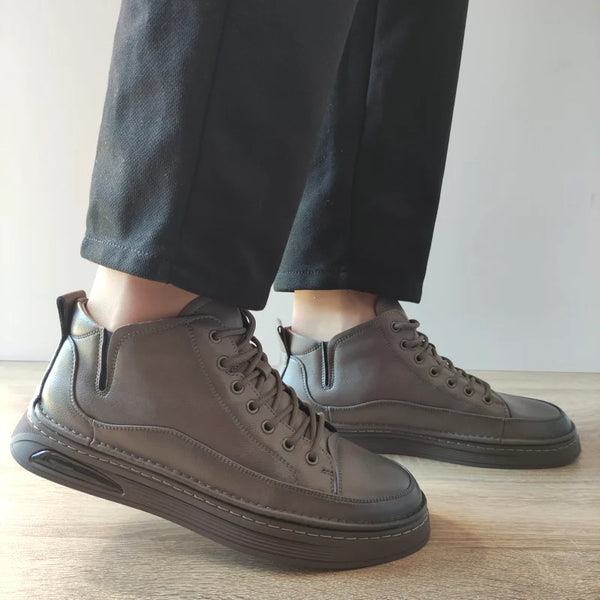 GHETE CASUAL BARBATI MELS 82339 GREJ - imagine 2