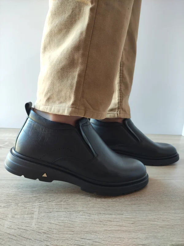GHETE CASUAL BARBATI MELS 91878-F NEGRE