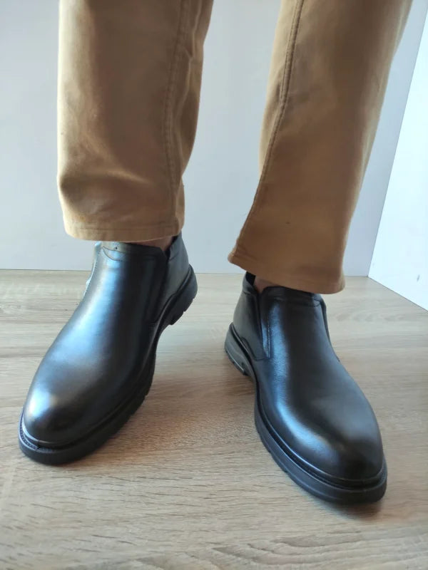 GHETE CASUAL BARBATI MELS 91878-F NEGRE