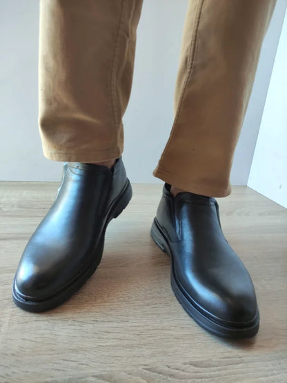 GHETE CASUAL BARBATI MELS 91878-F NEGRE