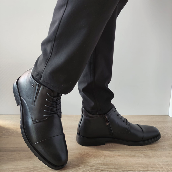 GHETE CASUAL BARBATI MELS L95353 NEGRE - imagine 3