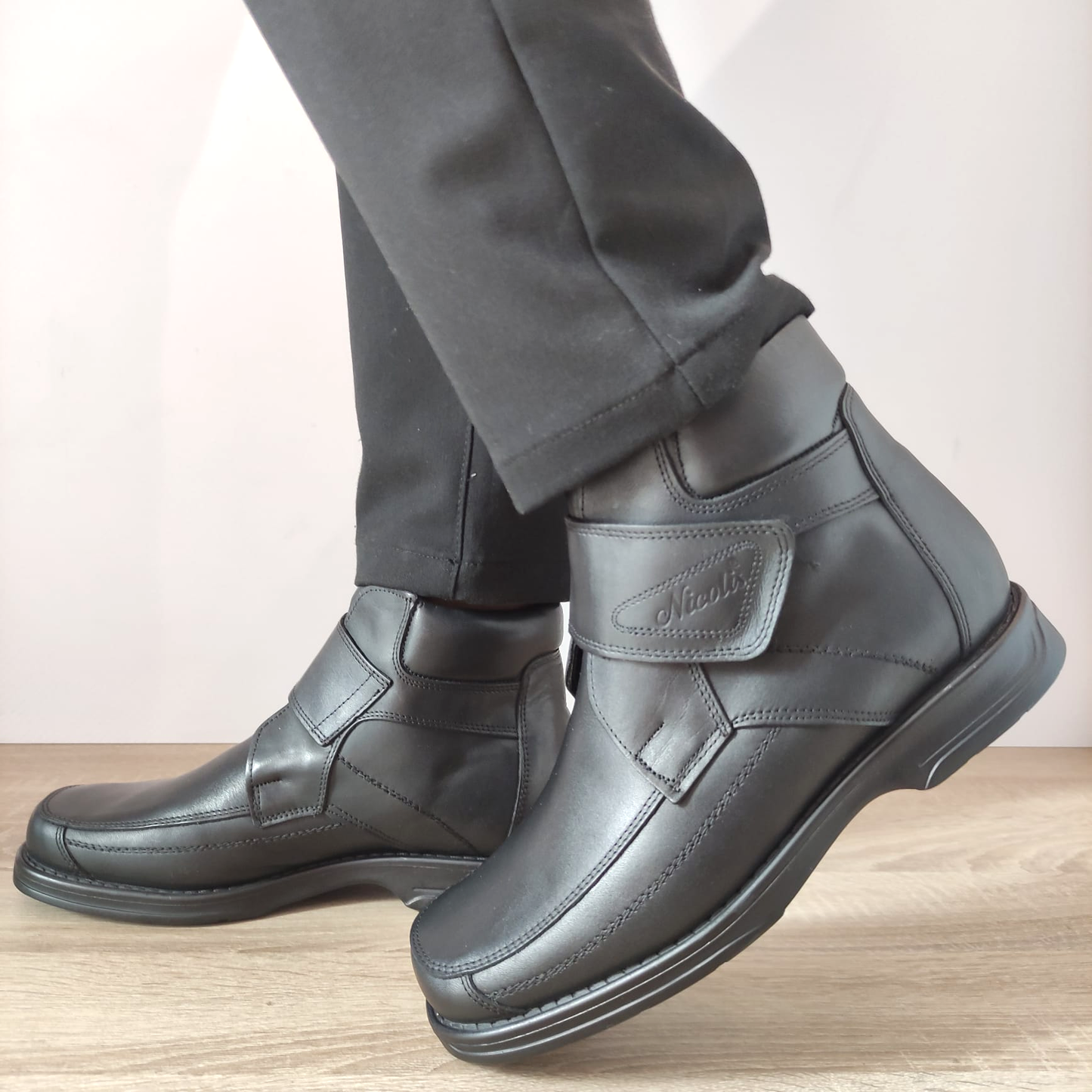 GHETE CASUAL BARBATI NICOLIS 44049 NEGRE