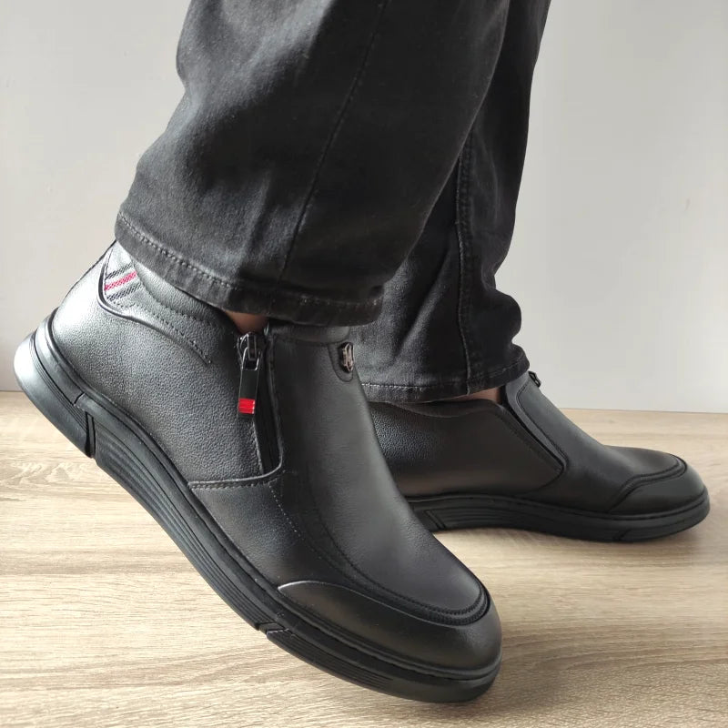 GHETE CASUAL BARBATI OTTER 650011A 01-N NEGRE - imagine 5