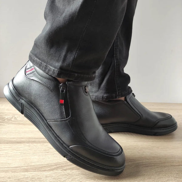 GHETE CASUAL BARBATI OTTER 650011A 01-N NEGRE - imagine 5