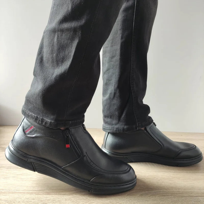 GHETE CASUAL BARBATI OTTER 650011A 01-N NEGRE - imagine 2