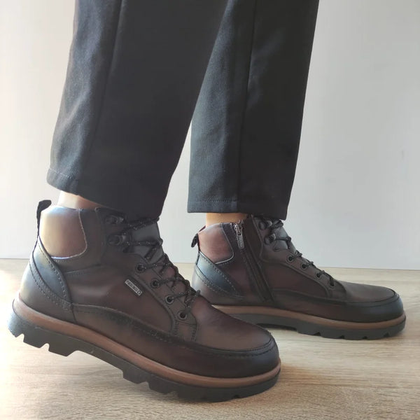 GHETE CASUAL BARBATI PIKOLINOS M3M-8107C1 MARO OLMO - imagine 2
