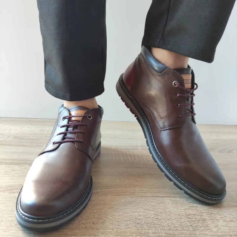 GHETE CASUAL BARBATI PIKOLINOS M8J-8181 MARO + BORDO + ALBASTRU