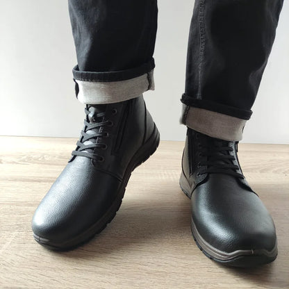 GHETE CASUAL BARBATI RIEKER 03652-00 NEGRE