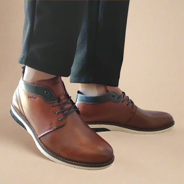 GHETE CASUAL BARBATI RIEKER 14417-24 MARO - imagine 2