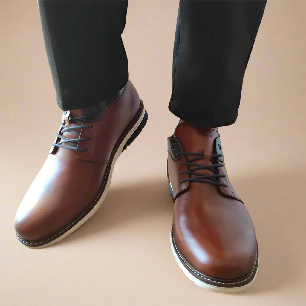 GHETE CASUAL BARBATI RIEKER 14417-24 MARO - imagine 3