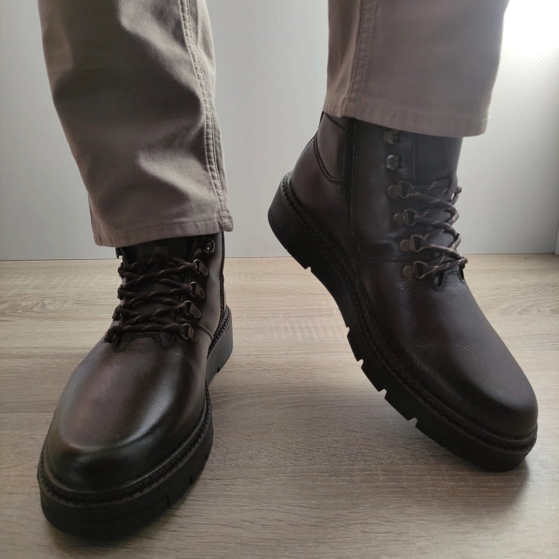 GHETE CASUAL BARBATI RIEKER 30100-25 MARO INCHIS - imagine 5
